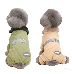Dog Apparel Cold Weather Cat Warm Coat Small Dogs Winter Clothes For Bichon Four Legs Padded Jackets Outdoor Activities