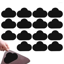 Bath Mats 16Pcs Rug Gripper Non Slip Washable Carpet Tape Cloud Shape Pads For Hardwood Floors Reusable Grippers Fixed Sticker