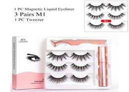 New Magnetic Eyeliner Liquid Eyeashes Kit Waterproof Long Lasting Eyeliner False Eyelashes Makeup Kits9676265