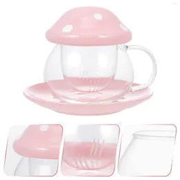 Mugs Mushroom Cup Office Household Drinking Tea Mug Infuser Home Supply Milk Practical Delicate Water Espresso Glass