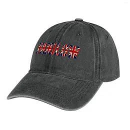 Berets UK Fanilow Cowboy Hat Man For The Sun Streetwear Western Luxury Women Hats Men's