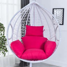 Pillow Solid Colour Balcony Swing Basket Seat Outdoors Detachable Patio Garden Lounge Chair S Home Decor