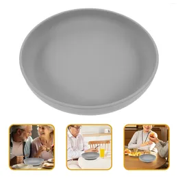 Dinnerware Sets Anti-spill Dinner Plate For The Elderly Silicone Scoop With Suction Base Portable Disabled Soup Plates