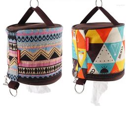 Storage Bags Tissue Dispenser Portable Box Cover For Roll Paper Ethnic Style Durable Holder As