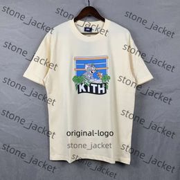 kith t shirt mens designer t shirts tee workout shirts for men oversized t shirts 100%cotton tshirts kith vintage short sleeve 1951