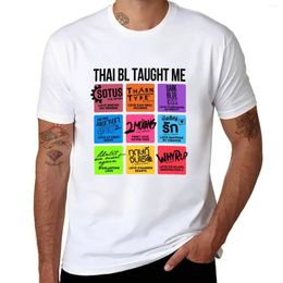 Men's Tank Tops THAI BL TAUGHT ME T-Shirt Graphics Hippie Clothes Mens Funny T Shirts