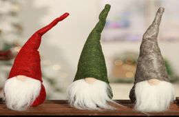 Christmas Gnome Plush Desktop Decor Ornaments Mini Spirit Doll with Long Cap Spirit Decor for Home Bar Christmas Supplies8529362