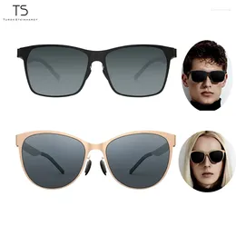 Sunglasses Travel Nylon Polarized Retro Light Frame Screwless UV Protection Invisible Foggy Display Driver For Man Women