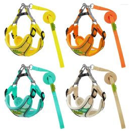 Dog Collars Spring Release Of Breathable Chest And Shoulder Straps With Fresh Color Scheme Pet Leash Cute Small Walking