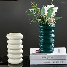 Vases Spiral Vase Nordic Flower Durable Modern Style Decor For Living Room Office Holidays Party Home Ornaments