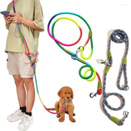 Dog Collars Hands Free Leash Rope Crossbody Reflective 3-in-1 Hands-Free For Large Medium Dogs Walking Running