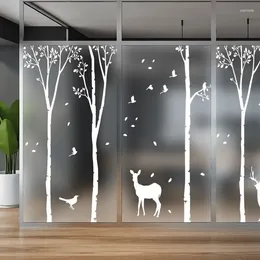 Window Stickers Glass Sticker Electrostatic Frosted Film Balcony Bathroom Living Room Shading Against Pervious Peep Transparent Opaque