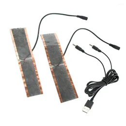 Carpets 2pcs Heating Pad Hand Warmer USB Film Energy-saving Electric Mat