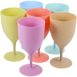 Mugs Tall Juice Glass Beverage Holders Party Cocktail Goblets Bar Cups Plastic