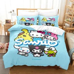 Bedding Sets Cute And Soft Home Textile Polyester 3D Digital Printing Children's Gift Bedspread Pillowcase Bedroom Set