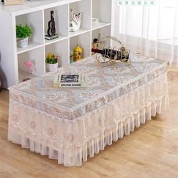 Table Cloth European Style Lace Rectangular Bench For Dining Room Salon Exquisite Interior Decoration Tablecloth TV