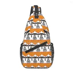 Duffel Bags Orange Garden Chest Bag Holiday Polyester Fabric Gift Nice Customizable