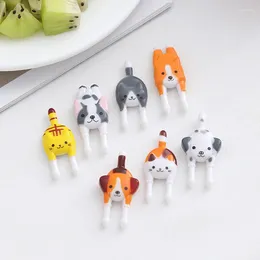 Disposable Flatware Cute Mini Animal Cartoon Food Children Snack Cake Dessert Fruit Forks