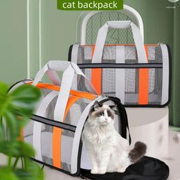 Cat Carriers S M L Multi-Color Pet Handbag Two Sided Circulation Breathable Shoulder Bag Big Capacity Portable Travel Carrier