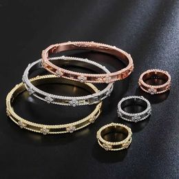 People's first choice to go out essential bracelet Gold Bracelet 18k Rose Wide Narrow Full Sky Star with common vanley bracelet