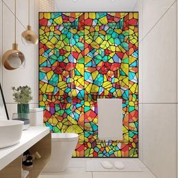 Window Stickers 3D Geometric Door Sticker Self-adhseive Full Wrap Cover Modern Abstract Geometry Wall Art Mural Decorations