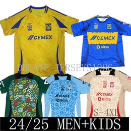 24 25 The new Tigres home Jerseys 2024 Tigres GIGNAC NICO Camiseta de Foot Maillot Shirt L.FERNANDEZ F.THAUVIN Football Unifo champion shirt S-4XL 999