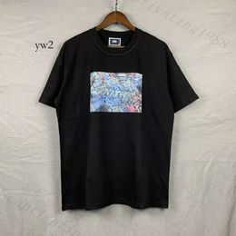 kith Designer T Shirt short sleeve Luxury Major brand Rap Classic Hip Hop Male Singer Wrld Tokyo Shibuya Retro Street Fashion Brand T-shirt 5a36