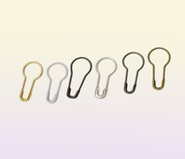 1000pcs 20mm Pear Shaped copper metal safety pins brass safety pins white gold black silver bronze color2466590