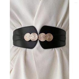 Belts High-End Fashionable Elastic Wide Belt For Women Suitable Daily Use With Skirts Coats Etc.