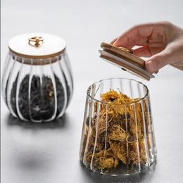 Storage Bottles Glass Lid Salt Box Accessories Tea With Sugar 750ml Seasoning Sealed Pot Kitchen Transparent Jar Bowl Pepper