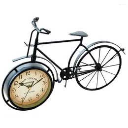 Table Clocks Bicycle Clock Small Alarm Ship Model Shape Old Metal Bedside Retro For Bedrooms Office