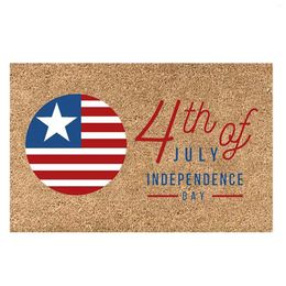 Carpets 40x60cm Independence Day Usa Pattern Floor Mats Crystal Velvet Indoor And Outdoor Plain Blanket