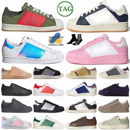 Superstar Teenage Turtles Black White XLG Pink Sylla Grey dark brown W Ayoon Green taupe Blue Women and men Casual Shoesb4pX#