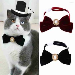 Dog Apparel Cute Universal Bow Bell Collar Adjustable Pet Traction Cat Necklace Small Flower Sweet Princess Style Supplies