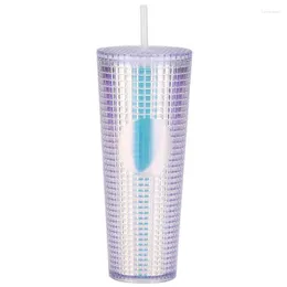 Mugs Water Cup With Straw 710ml Safe Sippy Bottle Anti-Slip Multifunctional Travel For Coffee Wine Juice