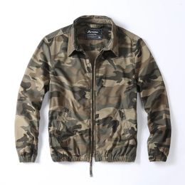 Hunting Jackets Autumn Men's Camouflage Jacket Loose Casual Men Spring Outdoor Coat Turn Down Collar Street Outerwear