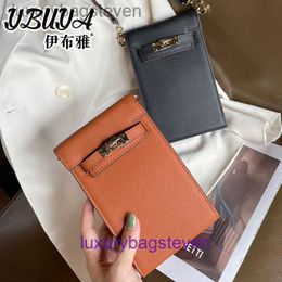 10A Top Level Hremms Kelyys Genuine Leather Designer Bags Mobile Phone Bags for Women in Summer 2024 New Crossbody Made of Genuine Leather with Real Logo