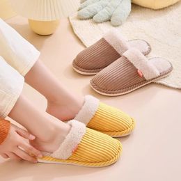 Slippers Women Shoes Autumn And Winter Cotton Home Wholesale Indoor Couple Warm Wear-resistant