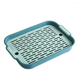 Tea Trays Tidy And Neat Double Layer Plastic Dish Drainer Tray With Drip Widely Used Drain Board Mat