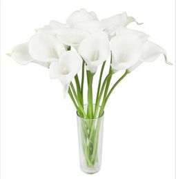 Real Touch Artificial Flowers Wedding Decorative Flowers Calla Lily Fake Flowers Wedding Party Decoration Accessories G10665678723