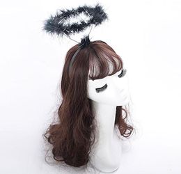 Bandanas Feather Headband Ladied y Halo Angel Soft Fairy Fancy Dress Party Comfortable Hairband Cosplay Hair Accessories4511232