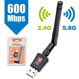 600M dual band WiFi signal receiving transmitter 2.4/5G Gigabit computer USB wireless network card