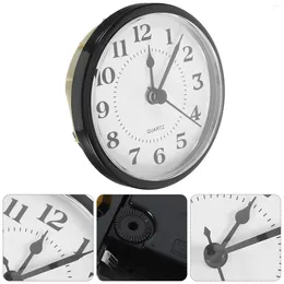 Clocks Accessories Vintage Quartz Clock Insert Small Miniature Face Plastic Replacement 90 Mm 90mm