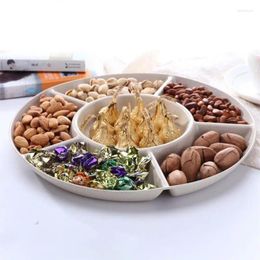 Plates Party Candy Nuts Dish Beige Safe Durable Practical Reusable Rotated Shatter-resistant Kitchen Gadgets Appetizer Serving Platter