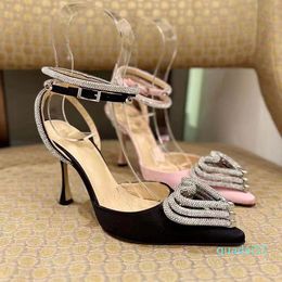2024 Dress Shoes Crystal Embellished Evening Designers Strap Wedding 199