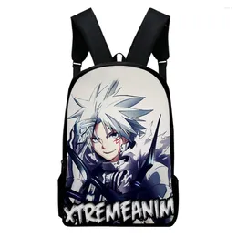 Backpack Fashion Trendy Funny D.Gray-man Notebook Backpacks Pupil School Bags 3D Print Oxford Waterproof Boys/Girls Laptop