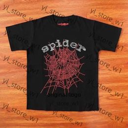 sp5ders shirt Men Designer T Shirt Young Thug mans Women spiders Quality Foaming Printing Web Pattern Tshirt Fashion Top sp5ders Tees 00dd