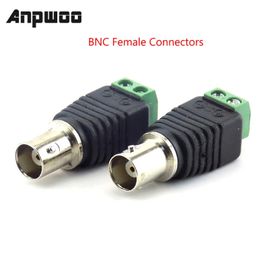 5pcs 12V DC BNC Male female Connector Coax Cat5 to BNC Female Plug for Led Strip Lights Video Balun CCTV Camera Accessories