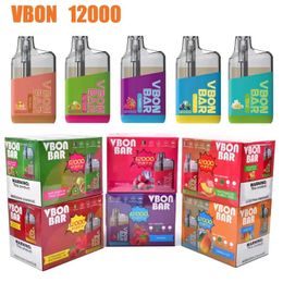 Original VBON 12000 12K puffs Electronic Cigarettes Disposable E-cigarette vape Pen Device Rechargeable Battery Prefilled Vape with Mesh Coil in stock