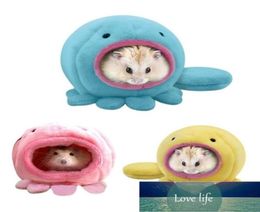 Cute Small Animal Cages Octopus Shape Rat Hamster Bird Squirrel Warm Soft Bed Pet Toy House Factory expert design Quality 9496090